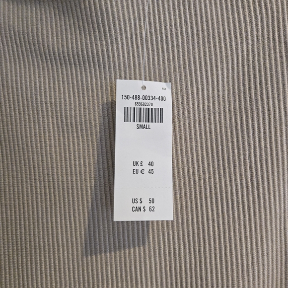 Abercrombie & Fitch Women's Beige Ribbed Tank Top - Picture 2 of 4